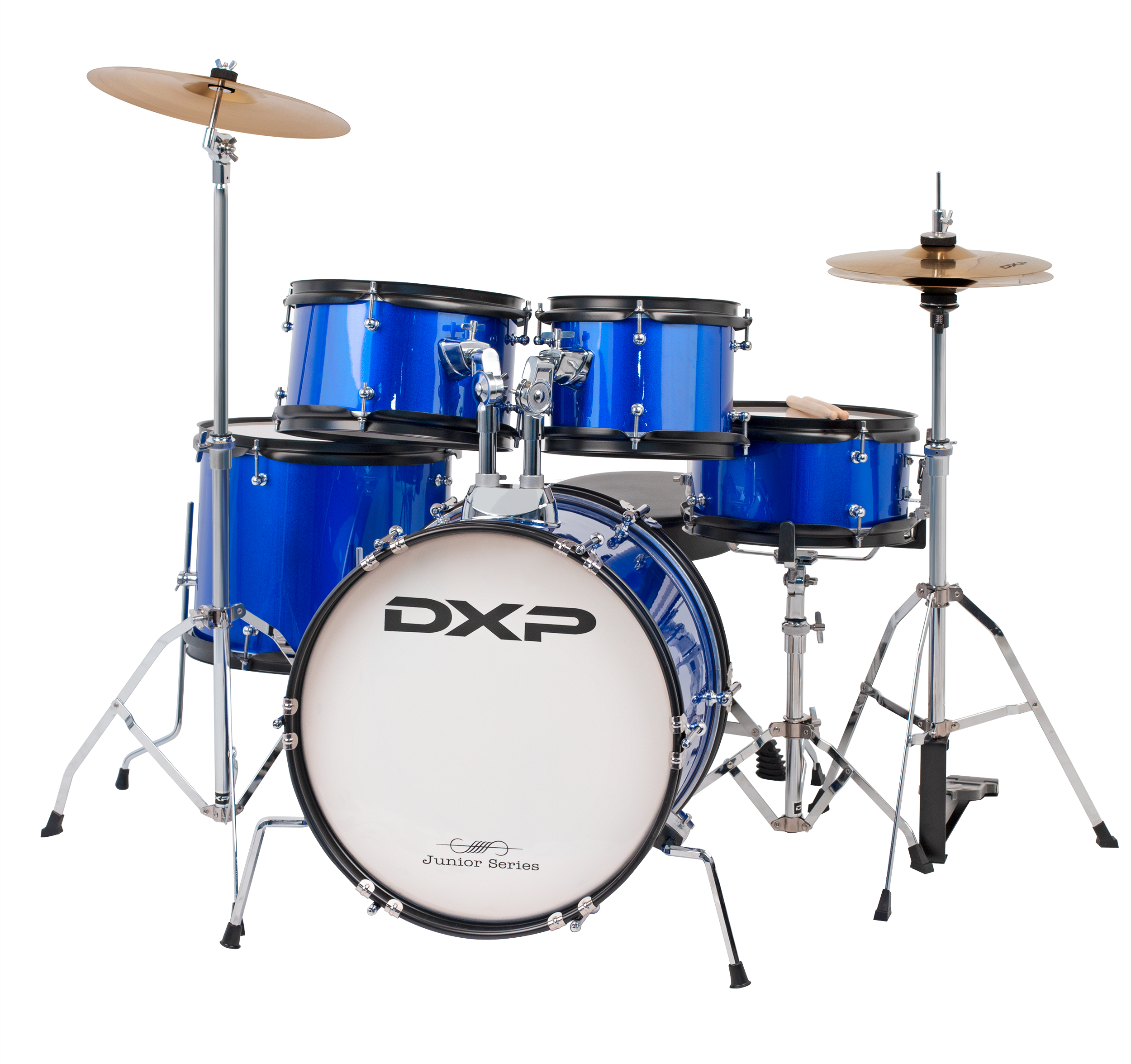 DXP | TXJ7MBL | 5 Piece Junior Drum Kit Package | Metallic Blue DXP | TXJ7MBL | 5 Piece Junior Drum Kit Package | Metallic Blue